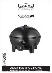 Manual de uso Cadac E-Braai 40 Barbacoa