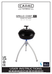 Bruksanvisning Cadac Grillo Chef 40 Utegrill