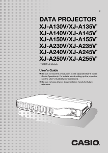 Handleiding Casio XJ-A240V Beamer