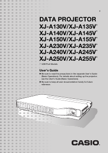 Manual Casio XJ-A230V Projector