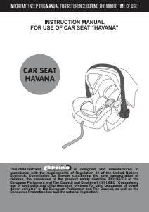 Manual Chipolino Havana Car Seat