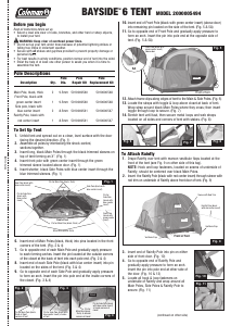 Handleiding Coleman Bayside 6 Tent