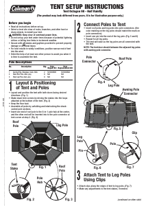 Manual Coleman Octagon 98 Tent