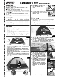 Manual Coleman Evanston 6 Tent