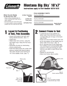 Mode d’emploi Coleman Montana Big Sky Tente