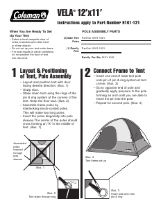 Manual Coleman Vela Tent