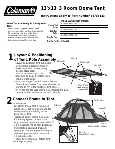 Handleiding Coleman 3 Room Dome Tent