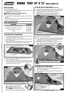 Manual Coleman Kohna Tent