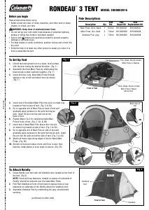 Coleman rondeau hotsell 3 person tent