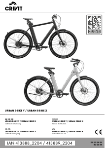 Handleiding Crivit IAN 413889 Elektrische fiets