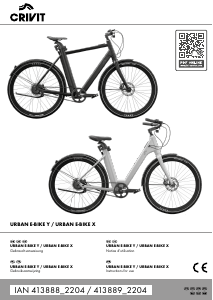 Manual Crivit IAN 413888 Electric Bicycle