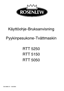 Käyttöohje Rosenlew RTT5150 Pesukone