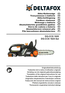 Manuale Deltafox DG-CCS 1825 Motosega