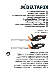 Bedienungsanleitung Deltafox DG-CHT 1815 Heckenschere