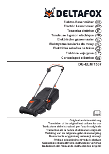 Manuál Deltafox DG-ELM 1537 Travní sekačka