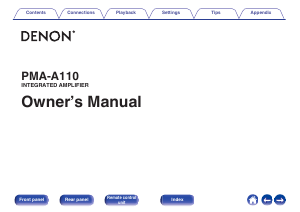 Handleiding Denon PMA-A110 Versterker