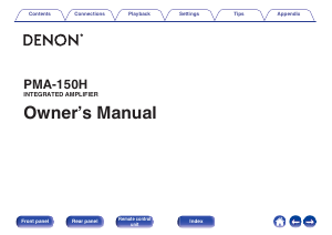 Manual Denon PMA-150H Amplifier