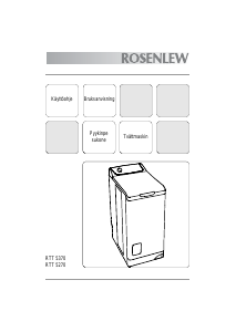 Bruksanvisning Rosenlew RTT5270 Tvättmaskin