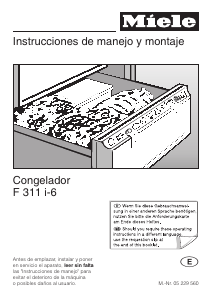 Manual de uso Miele F 311 i Congelador