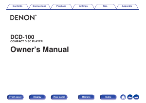 Handleiding Denon DCD-100 CD speler