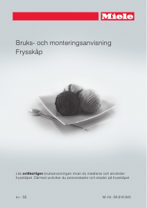 Bruksanvisning Miele F 32202 i Frys