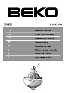 Handleiding BEKO FSA 13020 Vriezer