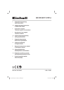 Manual de uso Einhell GE-CM 36/47 S HW Li Cortacésped
