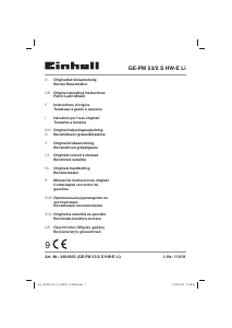 Manual de uso Einhell GE-PM 53/2 S HW-E Li Cortacésped