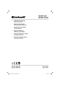 Manual de uso Einhell GE-EM 1233 M Cortacésped