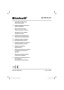 Manual de uso Einhell GC-PM 40 S-P Cortacésped