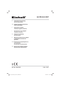 Manual de uso Einhell GC-PM 46 S HW-T Cortacésped