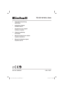 Manual Einhell TE-CB 18/180 Li-Solo Soprador de folhas