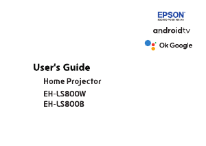 Manual Epson EH-LS800B Projector