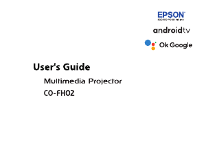 Manual Epson CO-FH02 Projector