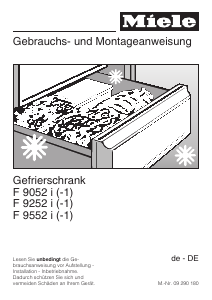 Bedienungsanleitung Miele F 9252 i-1 Gefrierschrank