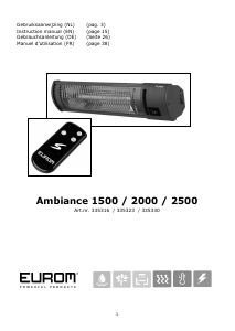 Manual Eurom Ambiance 1500 Patio Heater
