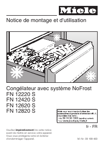 Mode d’emploi Miele FN 12420 S Congélateur