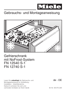 Bedienungsanleitung Miele FN 12540 S-1 Gefrierschrank