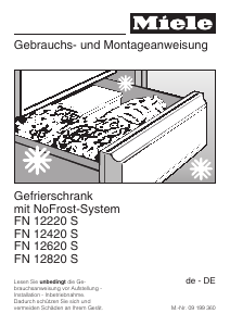 Bedienungsanleitung Miele FN 12620 S Gefrierschrank