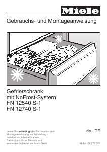 Bedienungsanleitung Miele FN 12740 S-1 Gefrierschrank