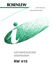 Käyttöohje Rosenlew RW415 Astianpesukone