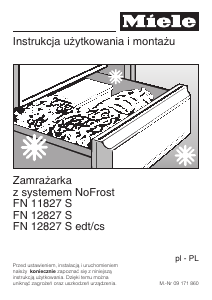 Instrukcja Miele FN 12827 S Zamrażarka