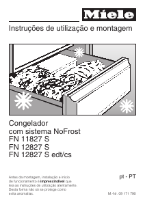 Manual Miele FN 12827 S Congelador
