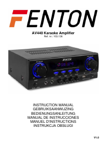 Manual de uso Fenton AV440 Amplificador