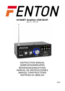 Manual de uso Fenton AV360BT Amplificador