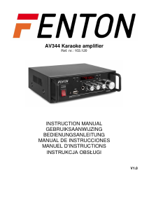 Manual de uso Fenton AV344 Amplificador