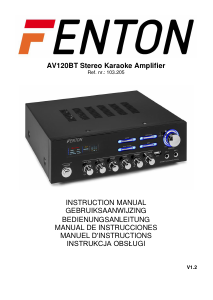 Handleiding Fenton AV120BT Versterker