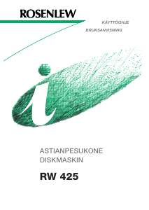 Käyttöohje Rosenlew RW425 Astianpesukone