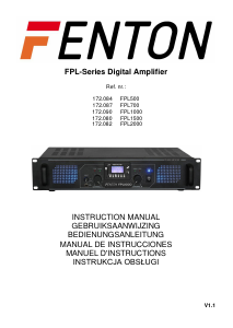 Manual de uso Fenton FPL700 Amplificador