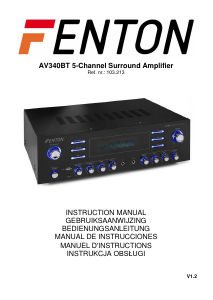 Mode d’emploi Fenton AV340BT Amplificateur